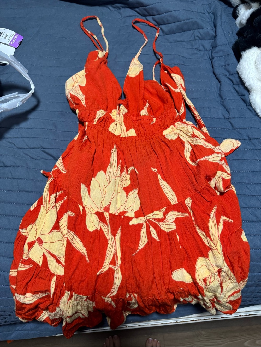 Open back mini dress